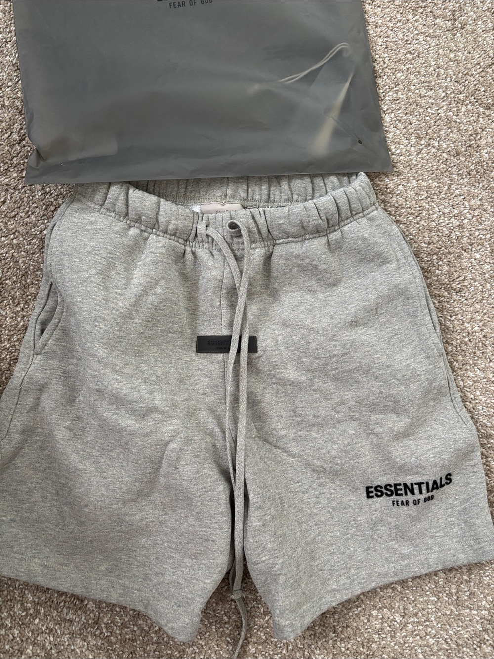 Essentials Men’s Light Gray Athletic Sweat Shorts